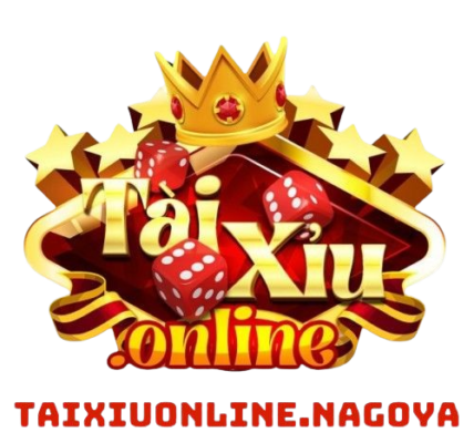 Tài Xỉu branding from taixiuonline.nagoya showcasing the online dice betting game.